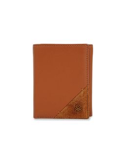 United Colors of Benetton - Men's Trifold Wallet Errigal - Tan