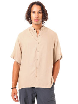 Bewakoof - Men's Brown Super Loose Fit Shirt