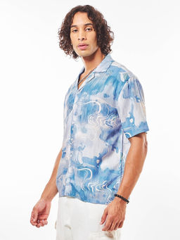 Bewakoof - Mens Multi-Color Printed Oversized Shirt