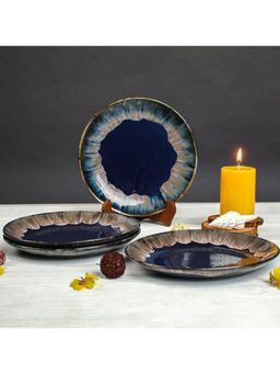 Amalfiee Ceramics - Exclusive Gulchandani 4 Pc Dinnerware Plate Set