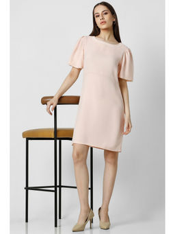Van Heusen - Women Pink Solid Party Dress