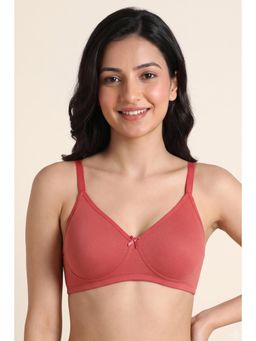 Zivame - Double Layered Non Wired 3/4th Coverage T-shirt Bra - Faded Rose