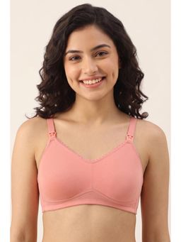 Zivame - Double Layered Regular Wired Natural Lift Nursing Bra - Powder Pink