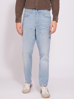 Selected - Light Blue Organic Cotton Straight Jeans