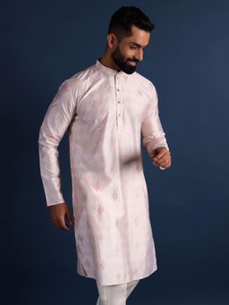 Lightpole - Pink Embroidered Festival Occasion Kurta