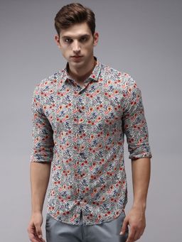 SHOWOFFFF - Men Multi Collar Neck Floral Comfort Fit Shirt