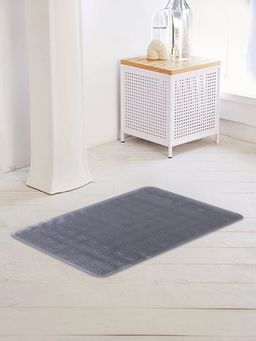 Savya Home - Bathroom Mat PVC Non - Slip Soft Light Weight Mat Grey