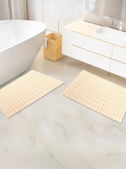 Savya Home - Anti-Skid PVC Multipurpose Bath Mats Beige