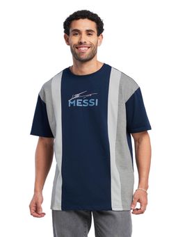 The Souled Store - Psg Signature Messi Oversized Multi-color T-Shirt for Men