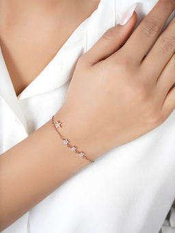 Zavya - Star Rose Gold Plated 925 Sterling Silver Bracelet