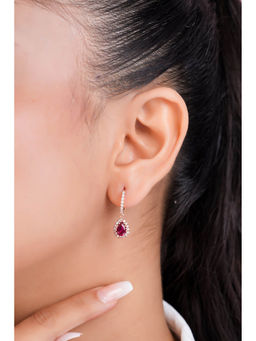 Zavya - Drop Rose Gold Plated 925 Sterling Silver Earrings