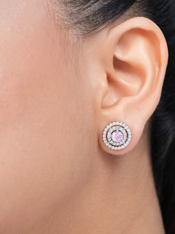 Zavya - Classic Rhodium Plated 925 Sterling Silver Stud Earrings