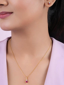 Zavya - Radiant Heart Gold Plated 925 Sterling Silver Jewellery Set