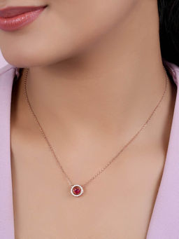Zavya - Beautiful Rose Gold Plated 925 Sterling Silver Necklace