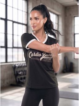 Cardio Bunny - Women's Regular Fit Varsity T-Shirt
