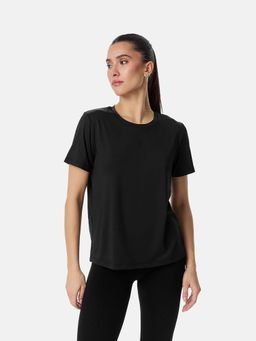 Cardio Bunny - Curved Hem Mesh-Back T-Shirt