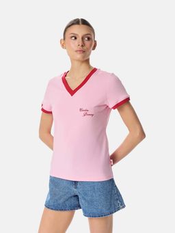 Cardio Bunny - V-Neck Cotton T-Shirt