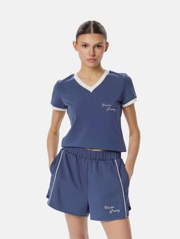 Cardio Bunny - V-Neck Cotton T-Shirt