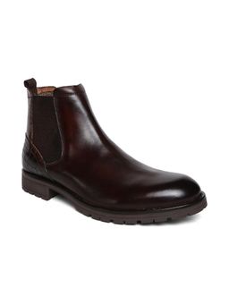 MASABIH - Ankle Length Genuine Leather Men Brown Chelsea Boots