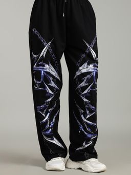 XTREMEX - Pure Cotton Coldsteel Women Loose Fit Printed Trackpant