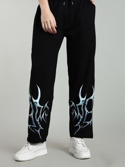 XTREMEX - Pure Cotton Electra Women Loose Fit Printed Trackpant