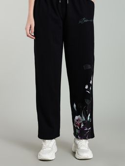 XTREMEX - Pure Cotton Floral Bloom Women Loose Fit Printed Trackpant