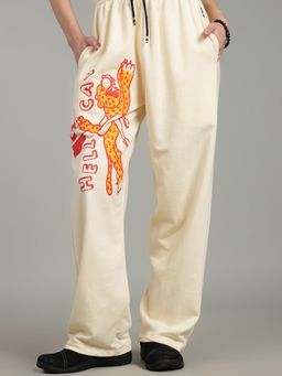XTREMEX - Pure Cotton Hellcat Women Loose Fit Printed Trackpant
