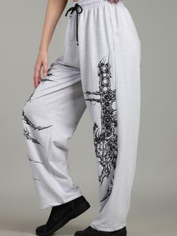 XTREMEX - Pure Cotton Riftblade Women Loose Fit Printed Trackpant