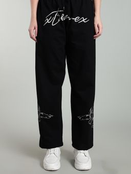 XTREMEX - Pure Cotton Tribaledge Women Loose Fit Printed Trackpant