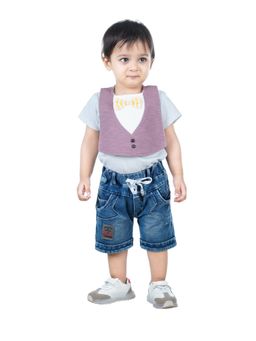 Little Hip Boutique - Bow Button Formal Bib