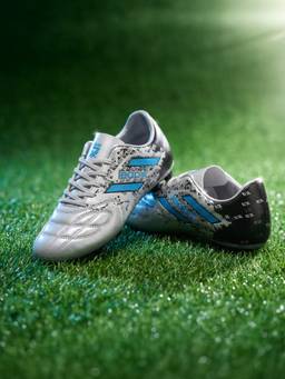 LIBERTY - LEAP7X ACTIVE-606 Grey Sports Lacing Football Shoes for Kids
