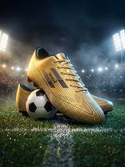 LIBERTY - LEAP7X ACTIVE-86E Golden Sports Lacing Football Shoes for Kids
