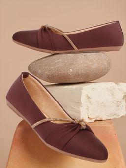 VYSTIQ - Brown Elegant Ballerinas for Women