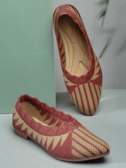 VYSTIQ - Pink Trendy Knitted Ballerinas for Women