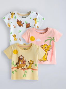 Hopscotch - Multi-Color Character Round Neck T-shirts (Pack of 3)