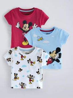 Hopscotch - Multi-Color Character Round Neck T-shirts (Pack of 3)