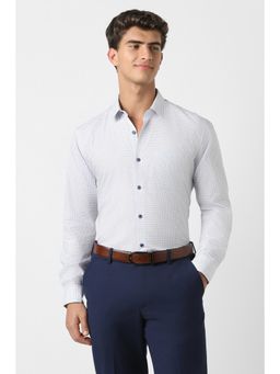 Peter England - Men White Full Sleeves Formal Shirt