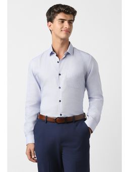 Peter England - Men Light Blue Slim Fit Full Sleeves Formal Shirt