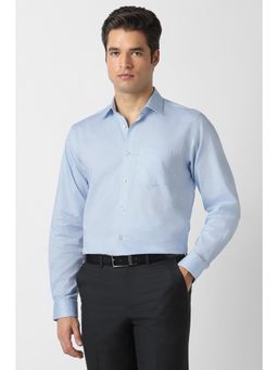 Van Heusen - Men Light Blue Stripe Full Sleeves Wedding Shirt