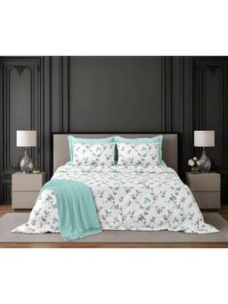 Sparsh - Dhola Maru Multi-Color Double Bedsheet with Pillow Covers
