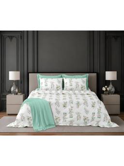 Sparsh - Dhola Maru Multi-Color Double Bedsheet with Pillow Covers