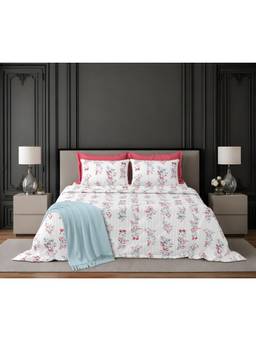 Sparsh - Dhola Maru Multi-Color Double Bedsheet with Pillow Covers