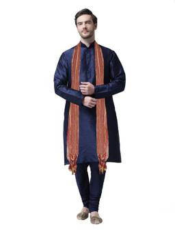 SG LEMAN - Navy Kurta for Mens (Set of 3)