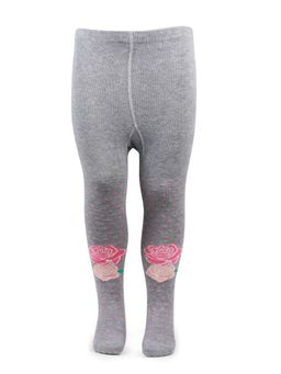 Bonjour - Barbie Character Knitted Tights for Baby Girls & Boys-Light Grey Mil