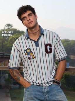 The Souled Store - Official Garfield: Game Time Men Oversized Polo T-shirt