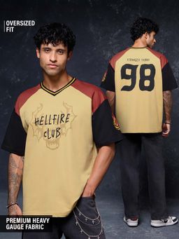 The Souled Store - Official Stranger Things: The Club Men Oversized T-shirts