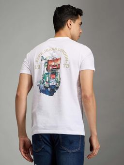 Pepe Jeans - White Printed Men Short Sleeves T-Shirt