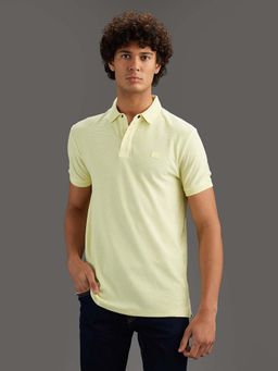 Pepe Jeans - Yellow Solid Men Short Sleeves Polo T-Shirt