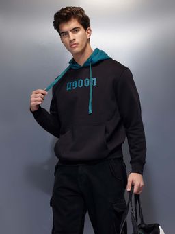 WROGN - Men Comfort Fit Hoodie - Black