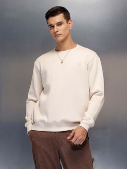 WROGN - Men Casual Comfort Fit Sweatshirt - Beige